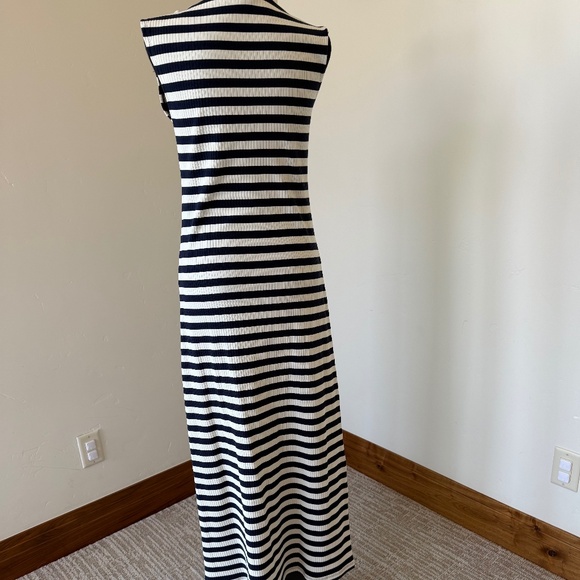 J. Crew Knit boatneck midi dress in stripe - Picture 2 of 5